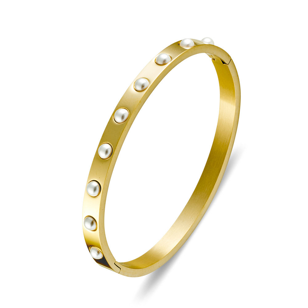 Meridian Bangle - Pearl