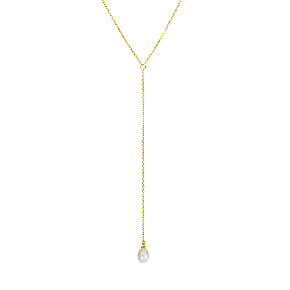 Delphine Pearl Drop Necklace